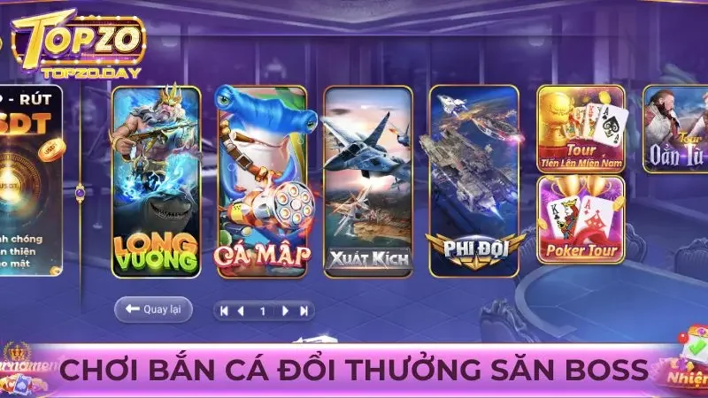 Chơi bắn cá đổi thưởng săn boss