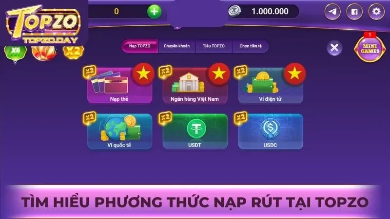 Phương thức thanh toán online tại cổng game