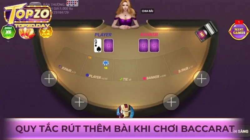 Tìm hiểu về luật rút bài Baccarat online được quy định